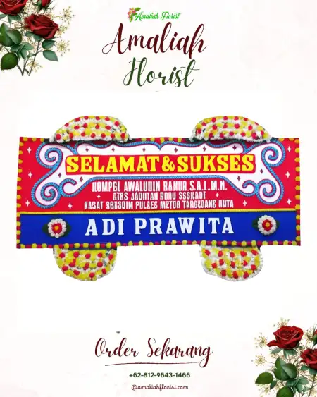 Papan Bunga Ucapan Selamat Pronggoli