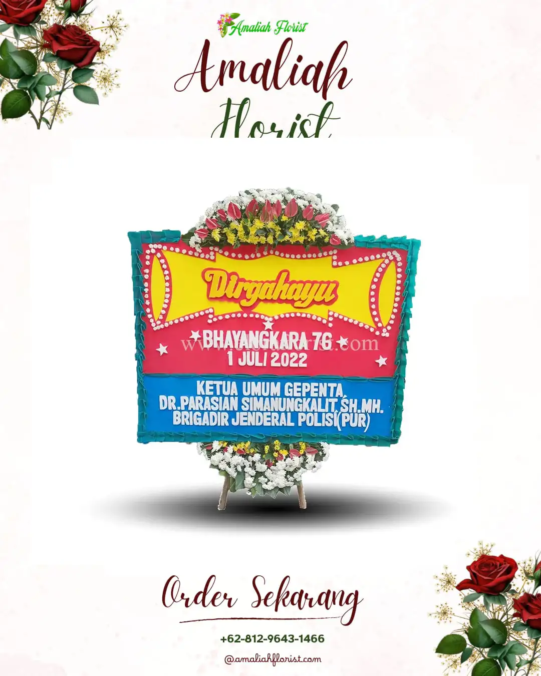 Papan Bunga HUT Ulang Tahun Pronggoli